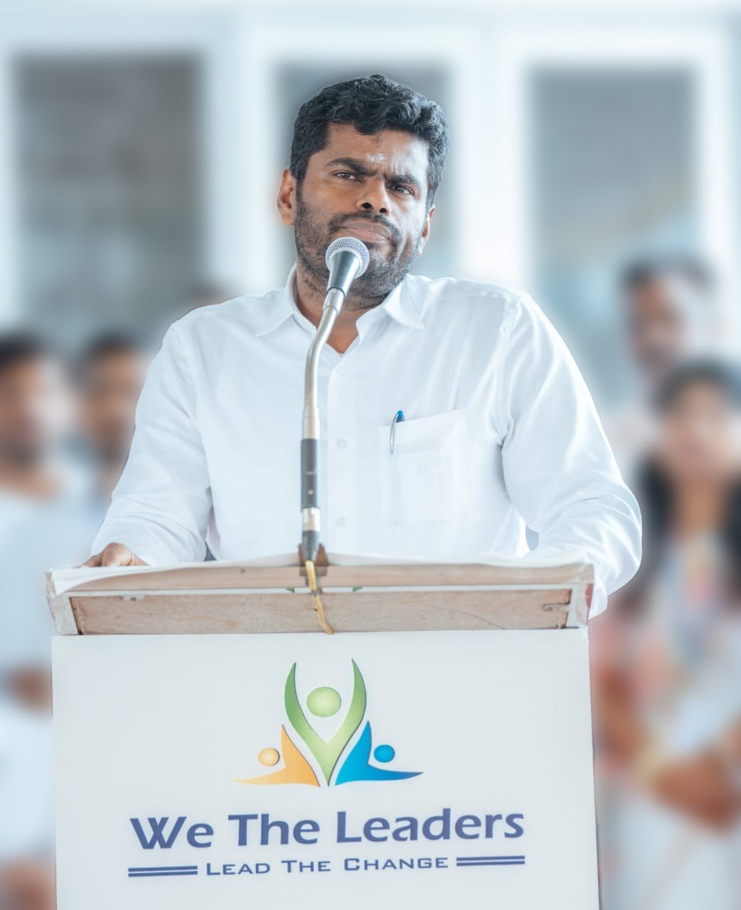 Chief Servant K. Annamalai addressing a We The Leaders gathering